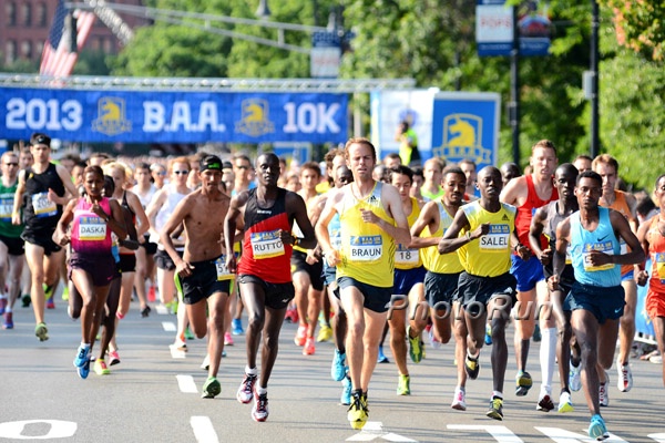 Men's Lead Pack With Aaron Braun Who Ran USAs on Thursday