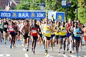 Men's Lead Pack With Aaron Braun Who Ran USAs on Thursday