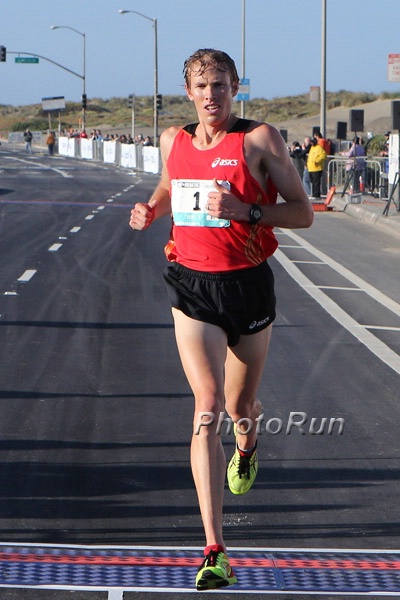 Ryan Hall on the Course