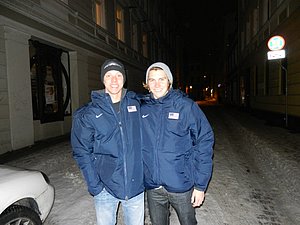 American Junior Team Members: Craig Nowak of Oklahoma State (US Junior Champ) and Malachy Schrobilgen of Wisconsin