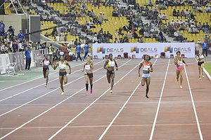 Women's 400m: Amantle Montsho Over Allyson Felix
