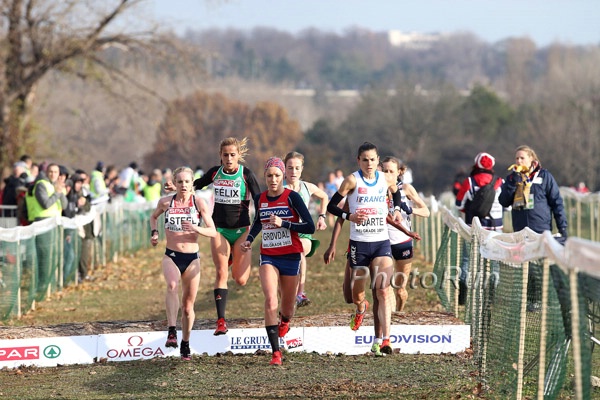 Gemma Steel, Caroline Bjerkeli Grovdal of Norway, Sophie Duarte of France