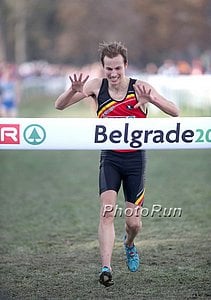 Pieter-Jan Hannes Under 23 Cross Country Champion (and 1500m Champion)