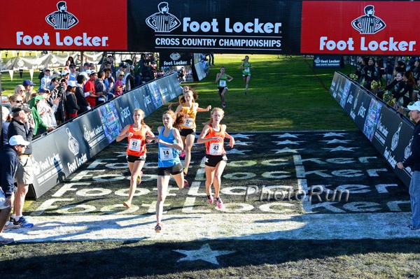 Brianna Schwartz (14) , Lucy Biles (43), Makena Morley (41), Stephanie Jenks (32) in 6-9