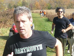 Mark Coogan coaching his team to victory