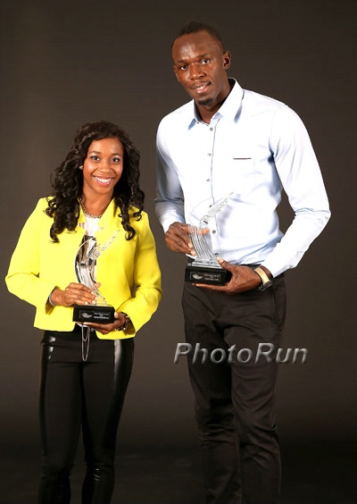 Shelly Ann Fraser Pryce and Usain Bolt