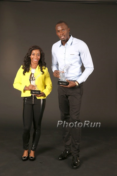 Shelly Ann Fraser Pryce and Usain Bolt