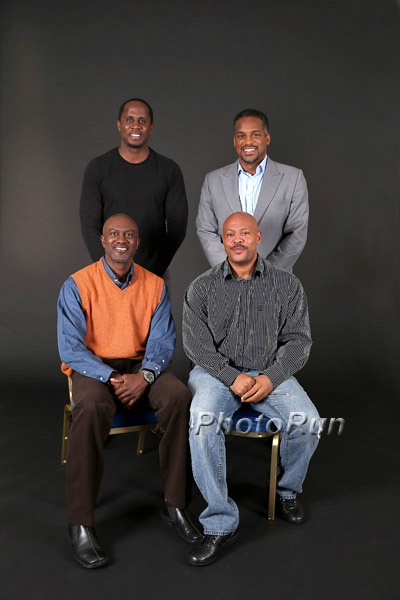 Dwight Phillips, Allen Johnson, Maurice Greene e Ato Boldon
