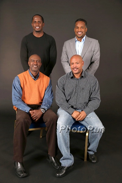 Dwight Phillips, Allen Johnson, Maurice Greene e Ato Boldon