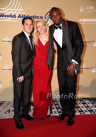 Ricky Simms, Marion Steininger,  Usain Bolt