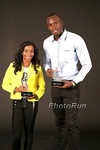 Shelly Ann Fraser Pryce and Usain Bolt
