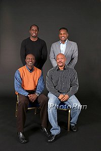 Dwight Phillips, Allen Johnson, Maurice Greene e Ato Boldon