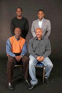 Dwight Phillips, Allen Johnson, Maurice Greene e Ato Boldon