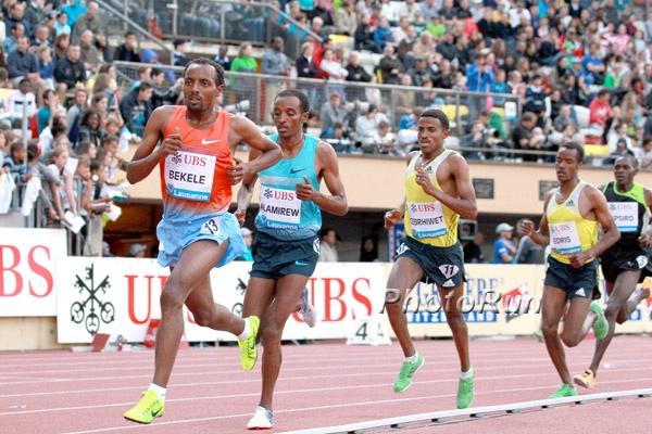 Tariku Bekele Leads Alamirew in 5000