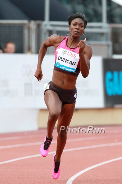 Kimberlyn Duncan With Her First Pro Individual Race in the 200