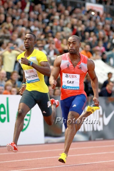 Tyson Gay Over Asafa Powell
