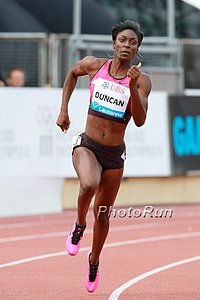 Kimberlyn Duncan With Her First Pro Individual Race in the 200