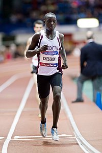 Edward Cheserek on His Way to Lindgren's 2 Mile Record