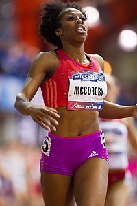 Millrose Games indoor track and field: Francena McCorory, women's 400 meters, winner, adidas