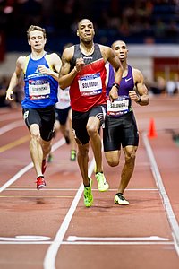 Millrose Games indoor track and field: Duane Solomon, mens 600 meters, Saucony