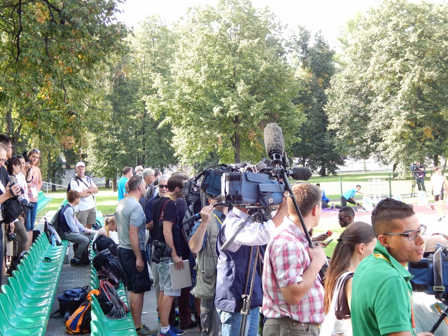 The press was out in full-force.