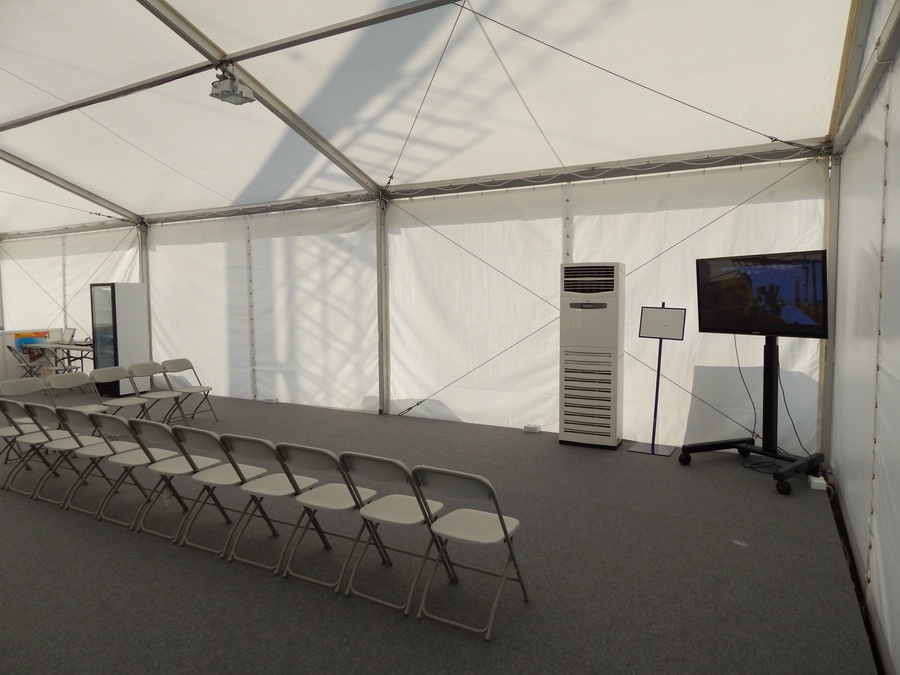 It's air conditioned and has a television. We bet the tension is high though.