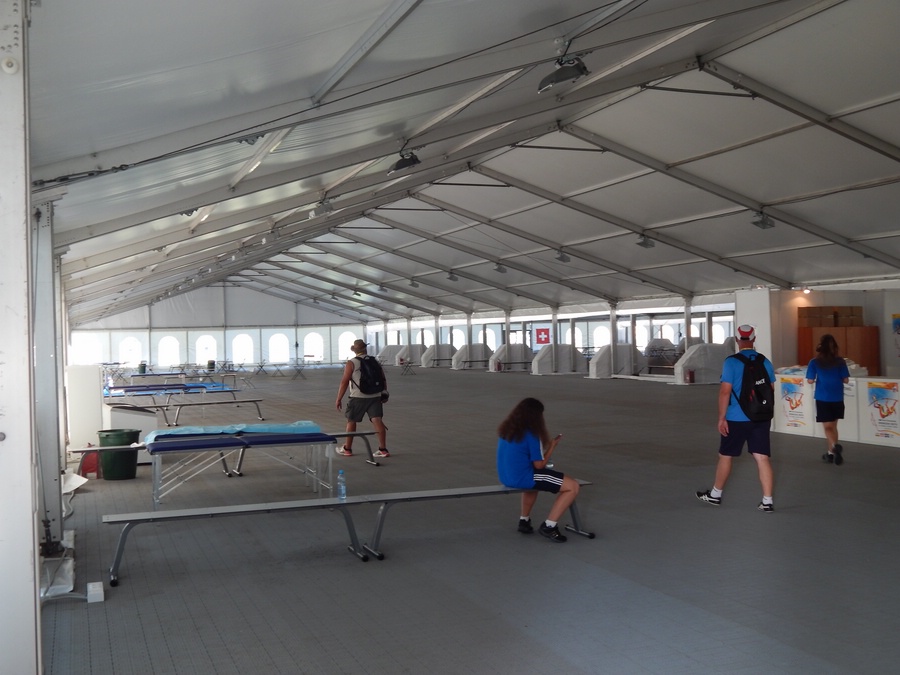 This is the massage area - it's gigantic