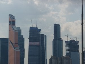 Looks like Moscow is getting a new big town as they are building lots of skyscrapers