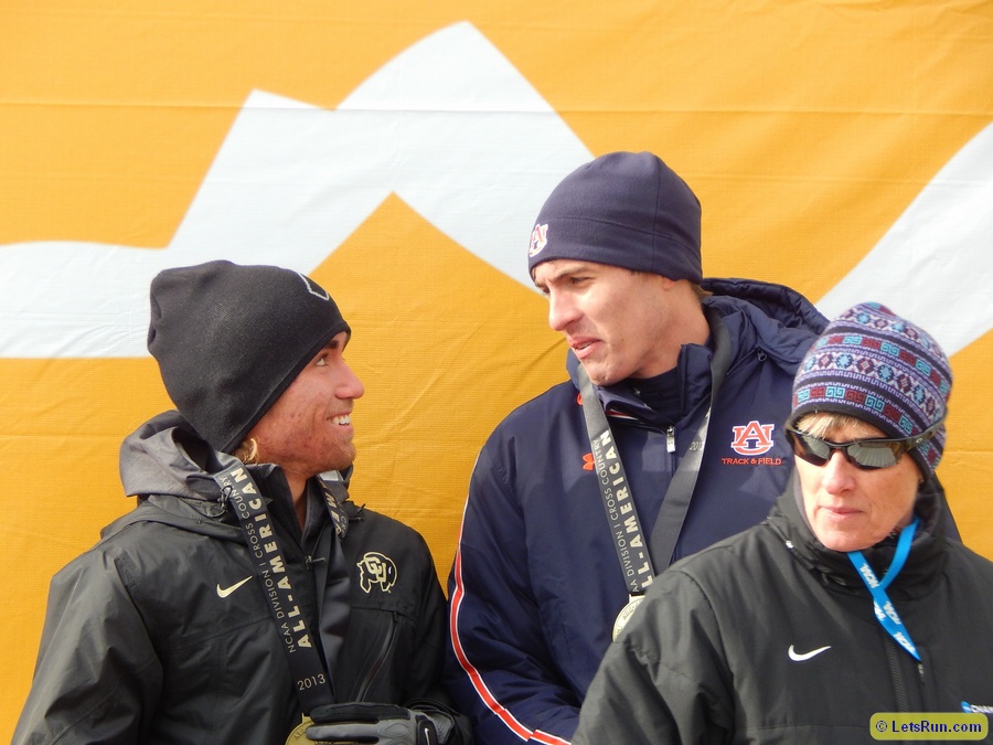 #39 Pierce Murphy of Colorado and #40 Ty McCormack of Auburn
