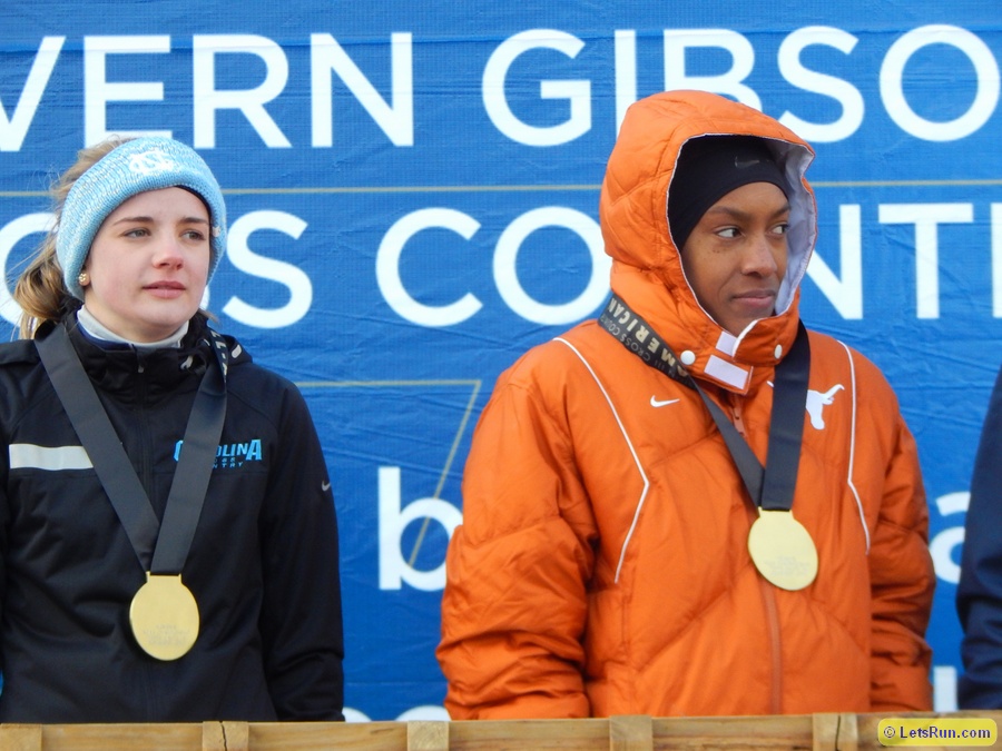 Annie Lehardy of UNC and Marielle Hall of Texas