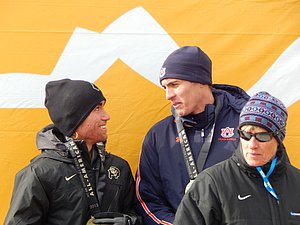 #39 Pierce Murphy of Colorado and #40 Ty McCormack of Auburn