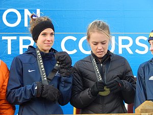 Mara Olsen of Butler (left) and Laura Nagel of Providence