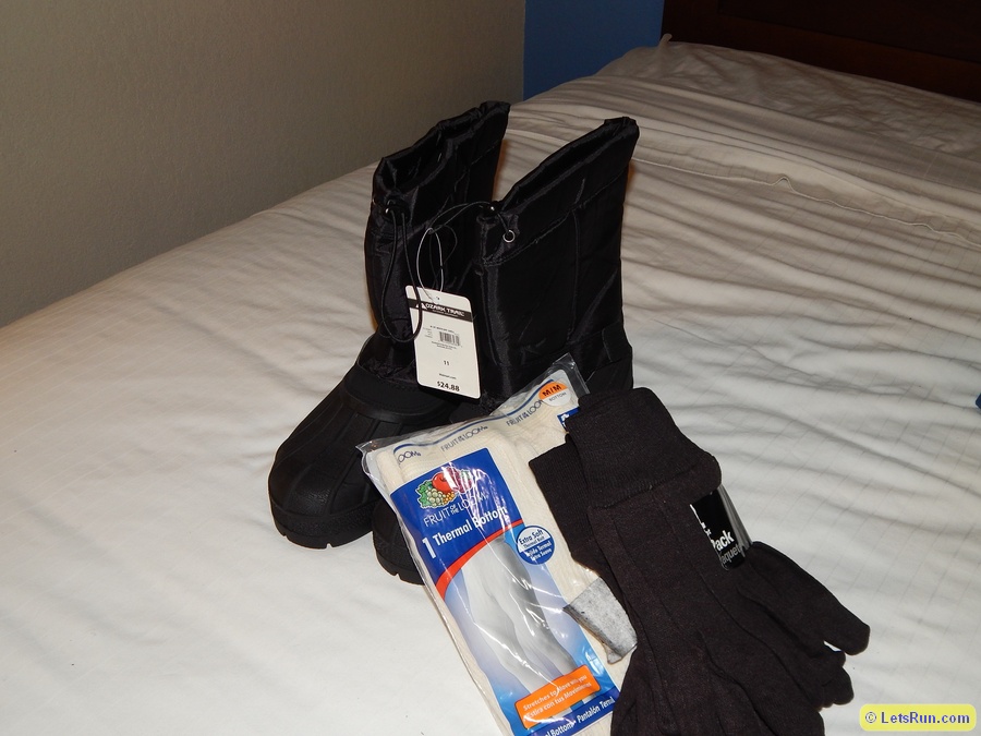 Essential gear needed for spectacting in the  cold. Boots only $24 at Walmart.
