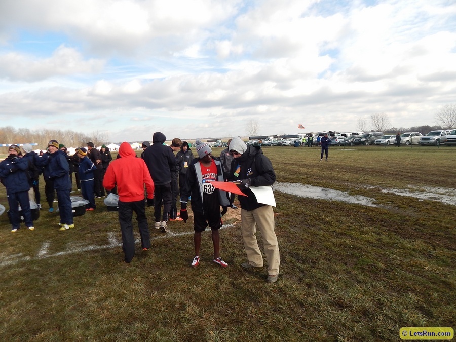 The officials wanting to make sure Kennedy Kithuka knew where he was going as they expected him to run away with it