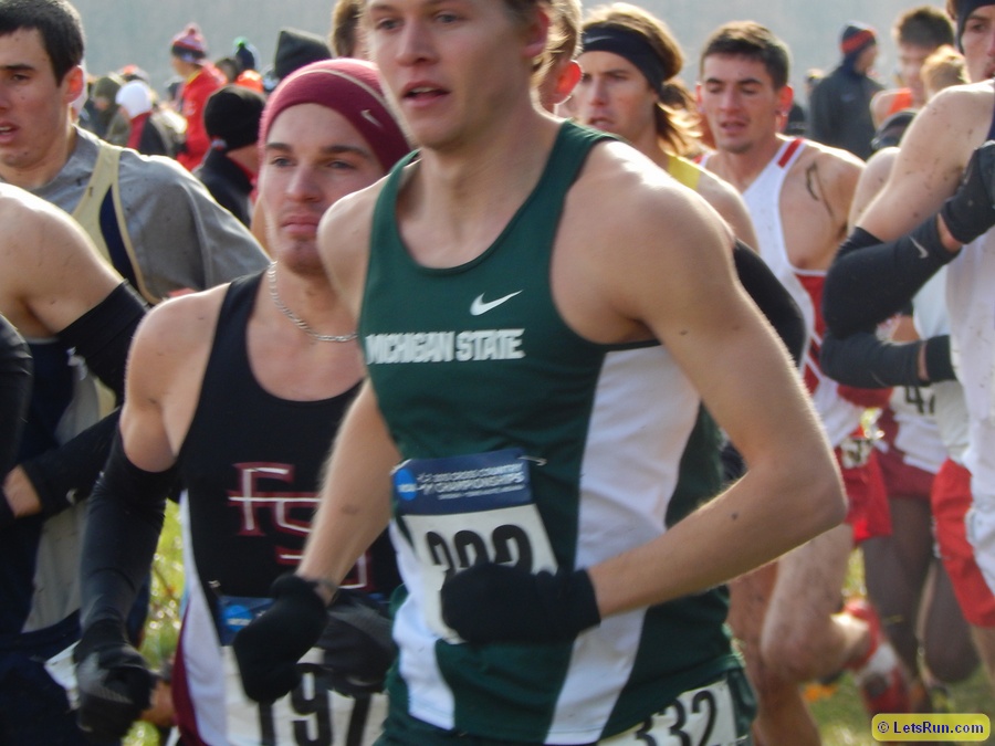 Caleb Rhynard was Michigan State's lone runner