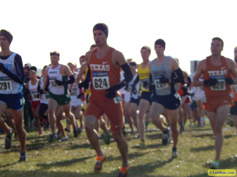 A blurry Mark Pinales of Texas