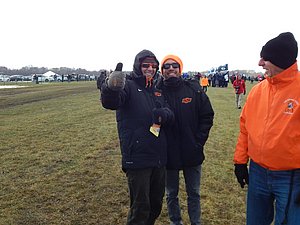 Oklahoma State coaches Dave Smith (l) and Bobby Lockhart had good attitudes