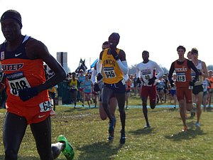 Paul Chelimo would fade to 82nd