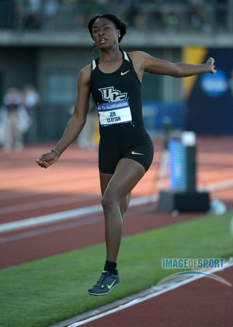 Jen Clayton of UCF 3rd in Long Jump