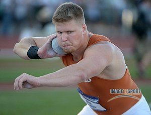 Ryan Crouser of Texas Won the Shot 66-7 3/4 (20.31m)