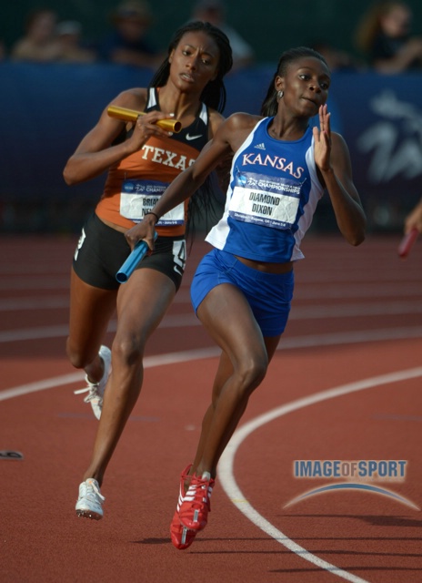 Diamond Dixon of Kansas and Briana Nelson of Texas