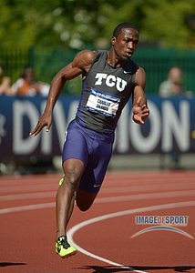 Charles Silmon of TCU in 200 Semis