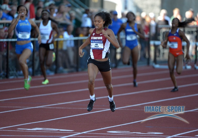 Kori Carter in 400m Hurdles