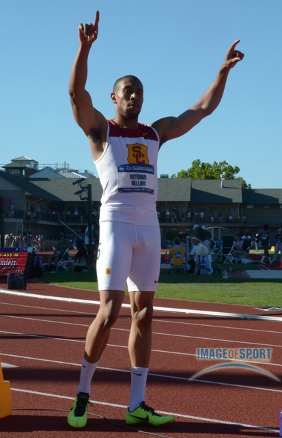 Bryshum Nellum Before Start of 400m