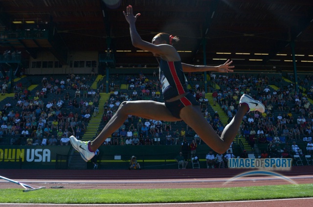 Shanieka Thomas of San Diego State Won the Triple