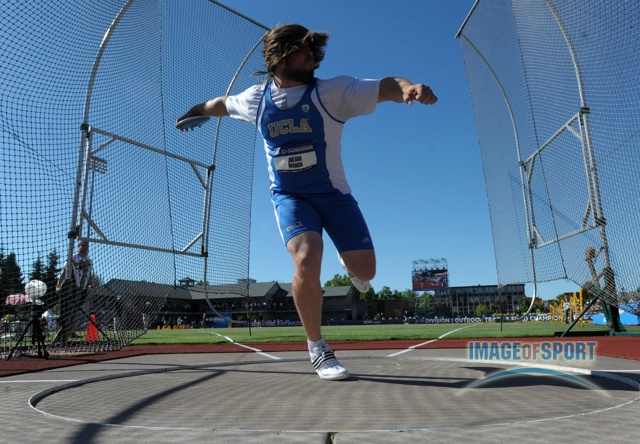 Julian Wruck of UCLA Won the Discus