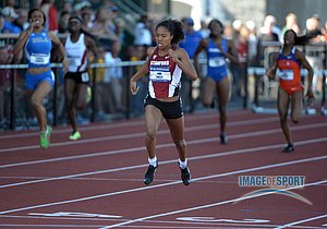 Kori Carter in 400m Hurdles