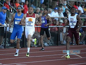 Bryshon Nellum in the 400m