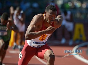 Reggie Wyatt us USC In 400m Hurdles