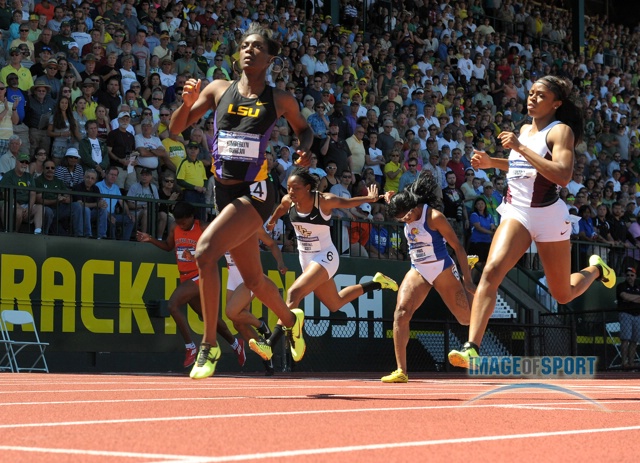 Kimberlyn Duncan of LSU won the 200
